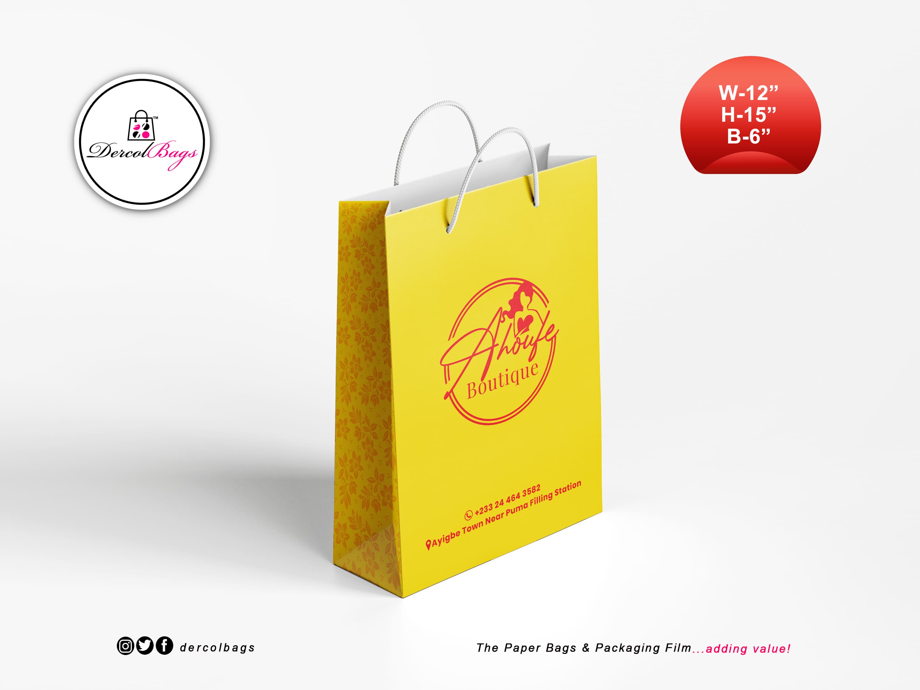 Printed Boutique Bags